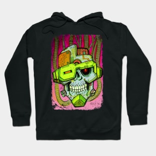 D3ATH SKULL CYBER BOT Hoodie